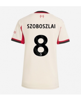 Billige Fotballdrakt Liverpool Dominik Szoboszlai #8 Replika Bortedrakt Dame 2025-26 Kortermet Billige Fotballdrakt Liverpool Dominik Szoboszlai #8 Replika Bortedrakt Dame 2025-26 Kortermet
